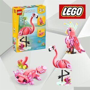 LEGO Creator: 3 in 1 Animals Pink Flamingo Building Set #31170 (288 Pieces)